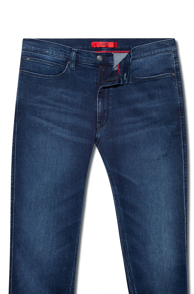 Jeans skinny fit in denim elasticizzato blu medio Buzzitta Stile