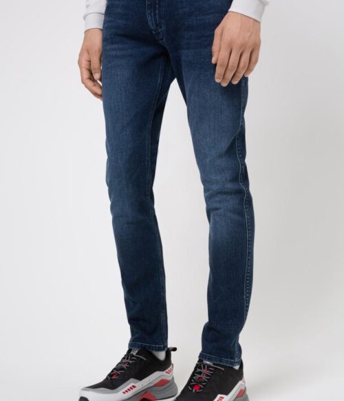 Jeans skinny fit in denim elasticizzato blu medio Buzzitta Stile