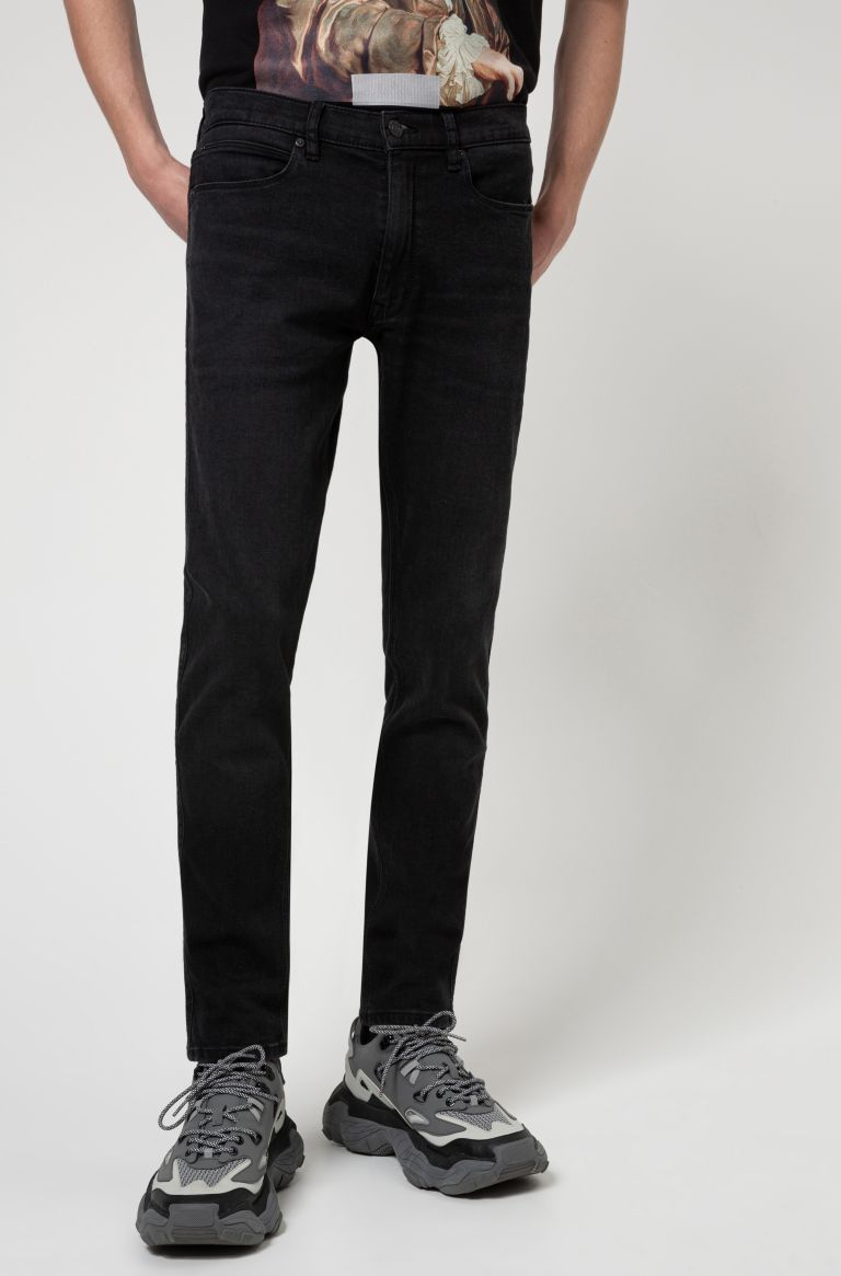 Jeans extra slim fit in denim elasticizzato grigio scuro Buzzitta Stile
